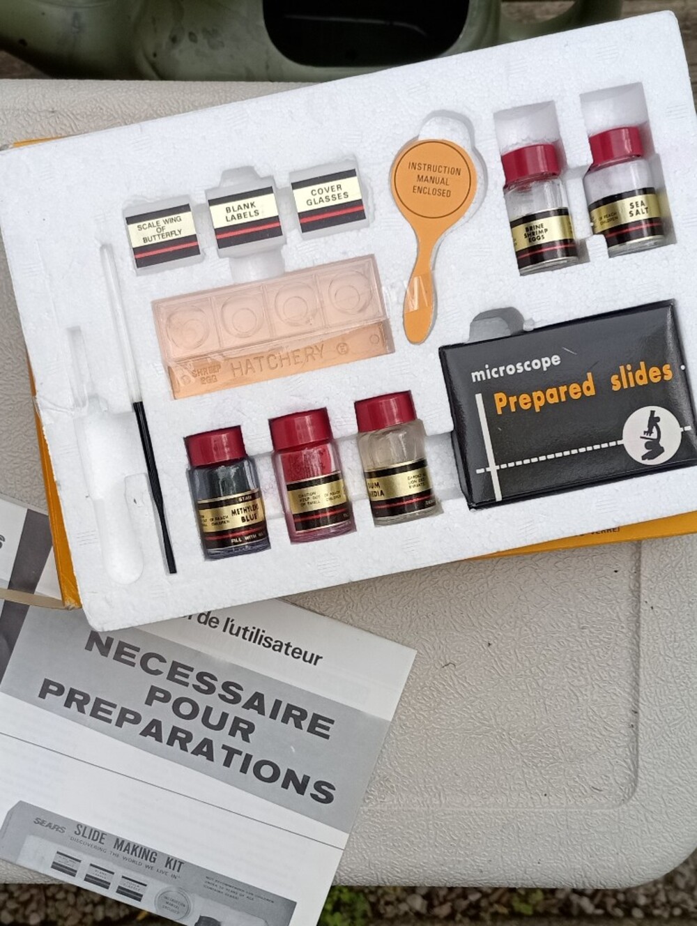 SEARS Slide Making Kit Nécessaire pour préparation Complet Neuf Boite D'origine